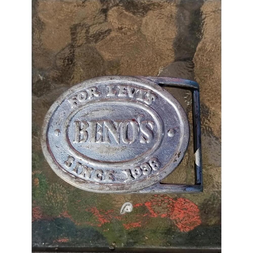 Vintage Levi’s Beno’s Belt Buckle Western‎ Rodeo Cowboy